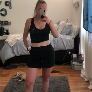 Forever 21 Button-Up Mini Skirt